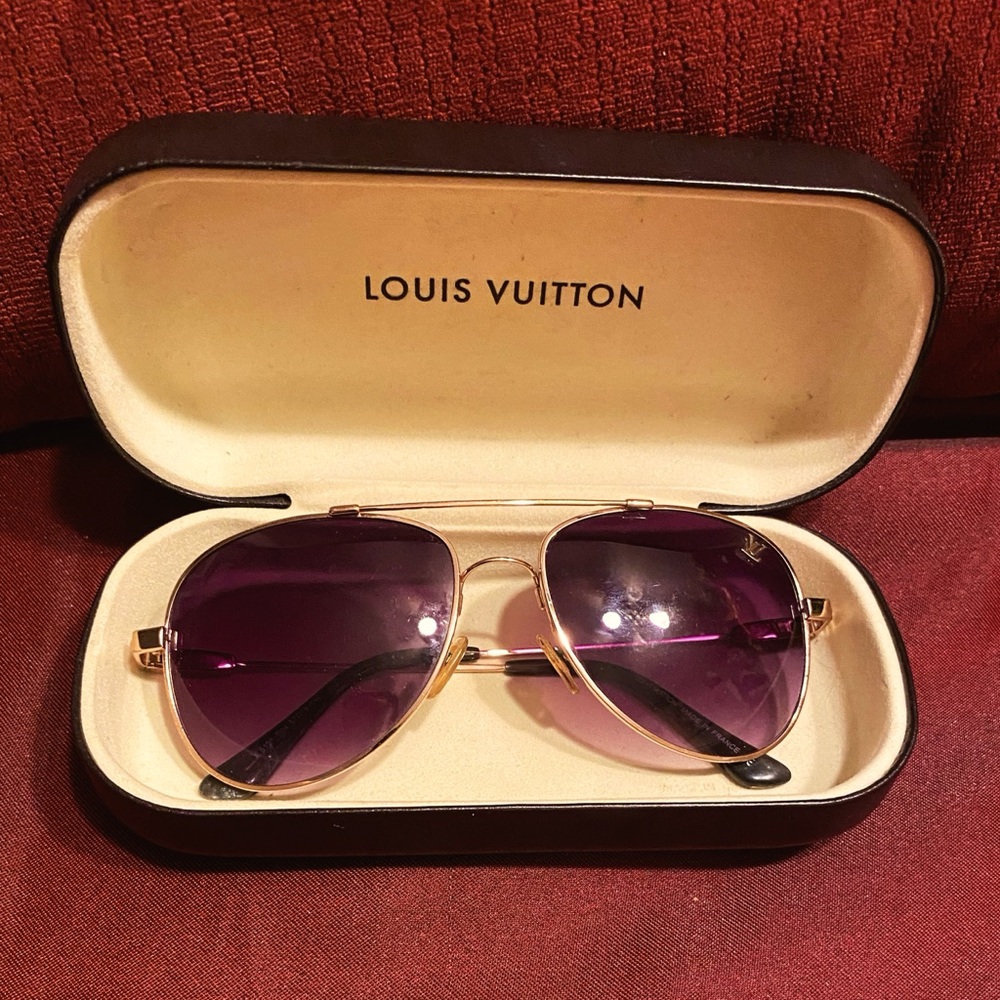 Louis Vuitton Purple Aviator Sunglasses